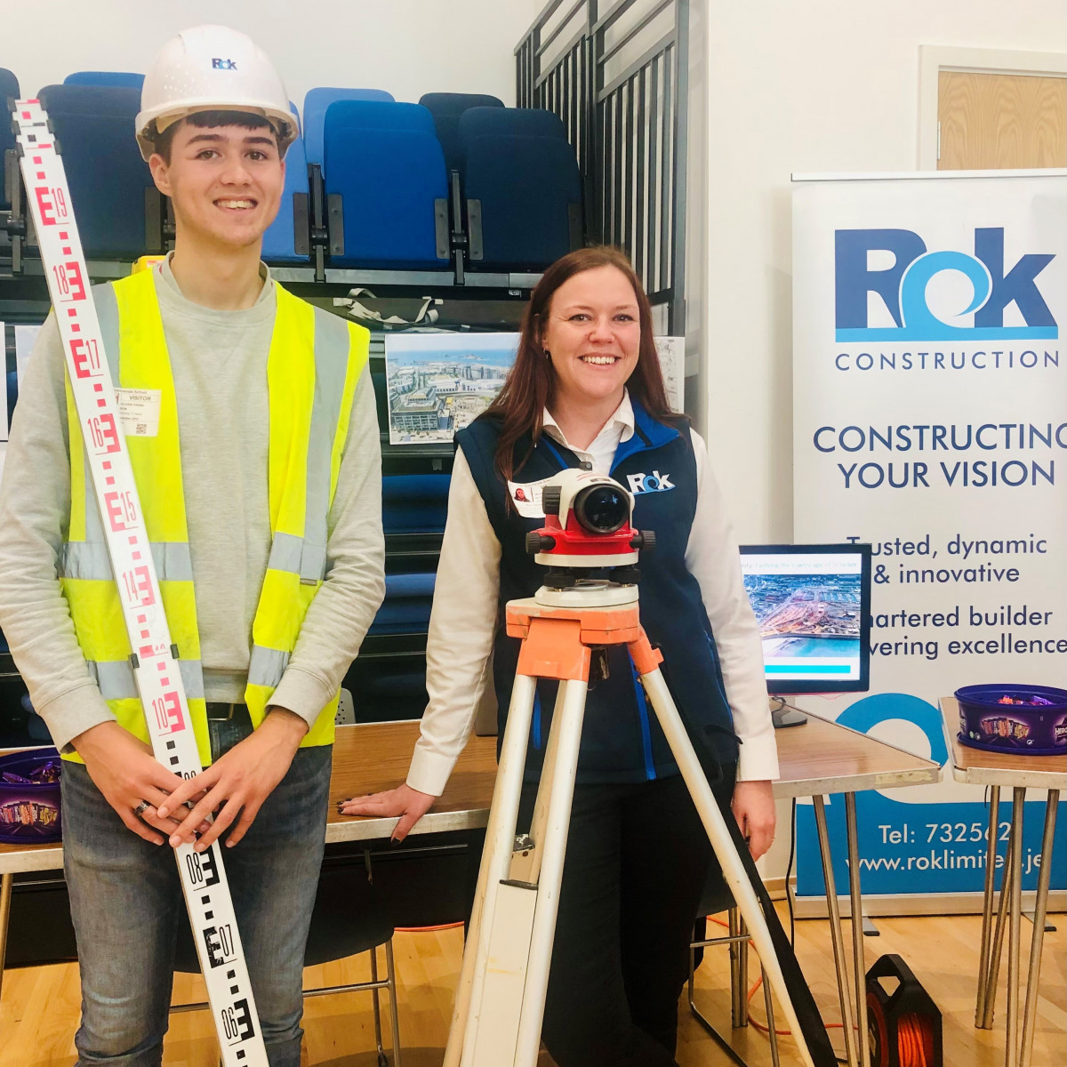 Rok team at Les Quennevais Careers Fair
