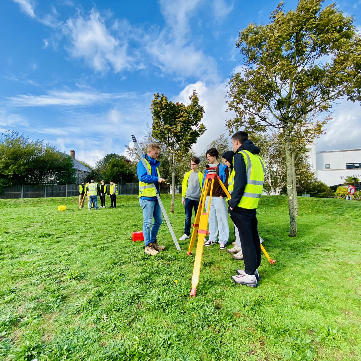 Rok leads Hautlieu students' land surveys