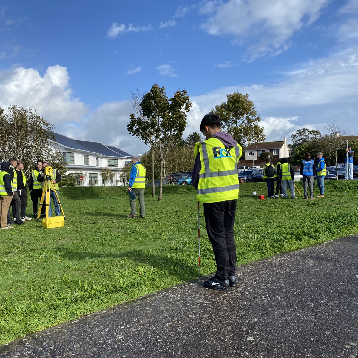 Rok leads Hautlieu students' land surveys