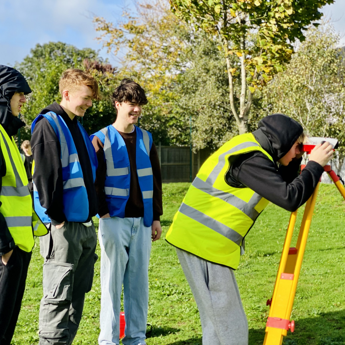 Rok leads Hautlieu students' land surveys