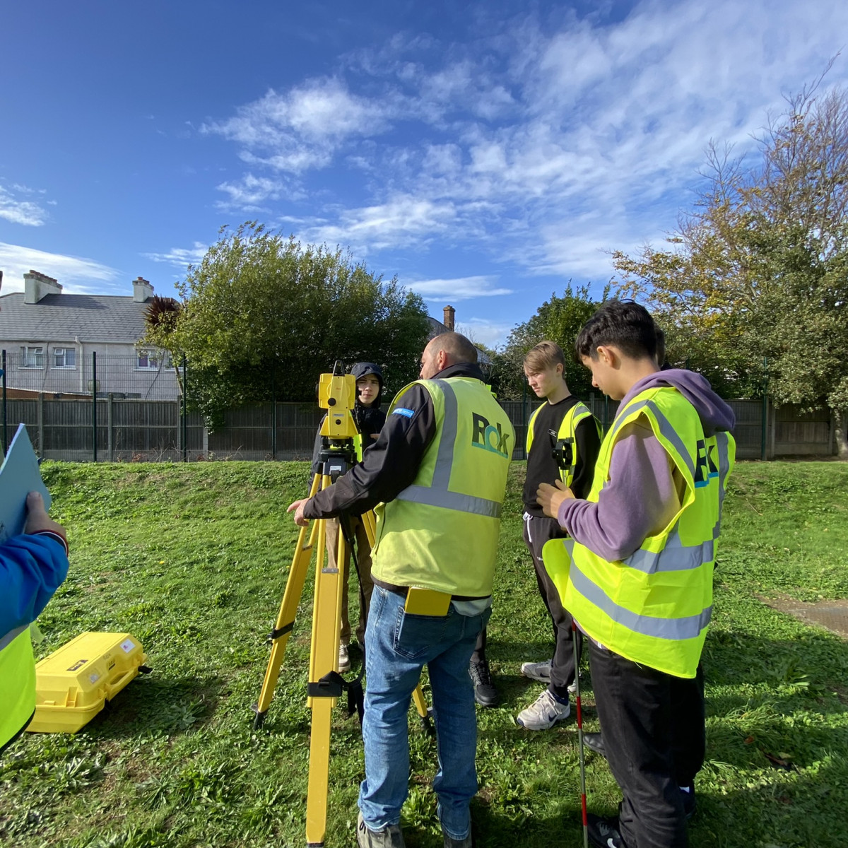 Rok leads Hautlieu students' land surveys