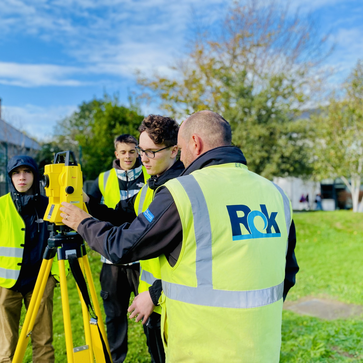 Rok leads Hautlieu students' land surveys