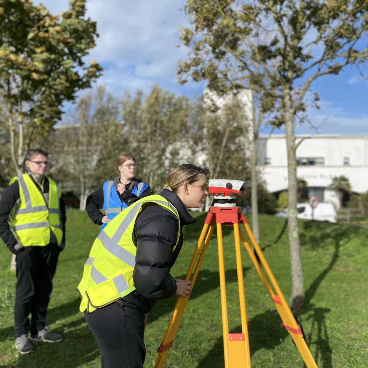 Rok leads Hautlieu students' land surveys
