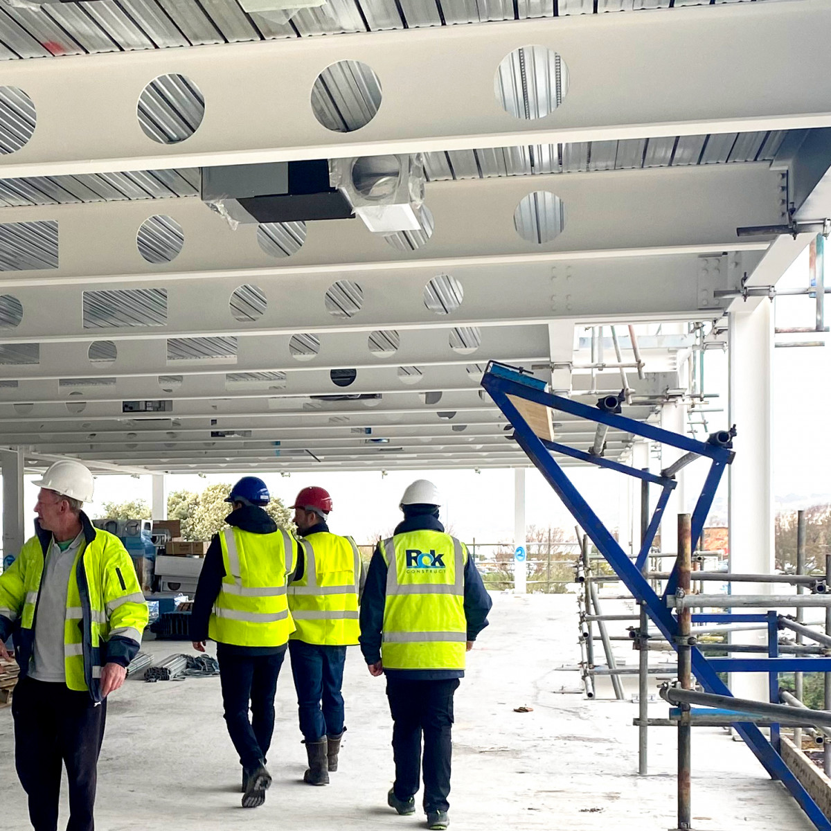 Eight Highlands students on work placements with Rok