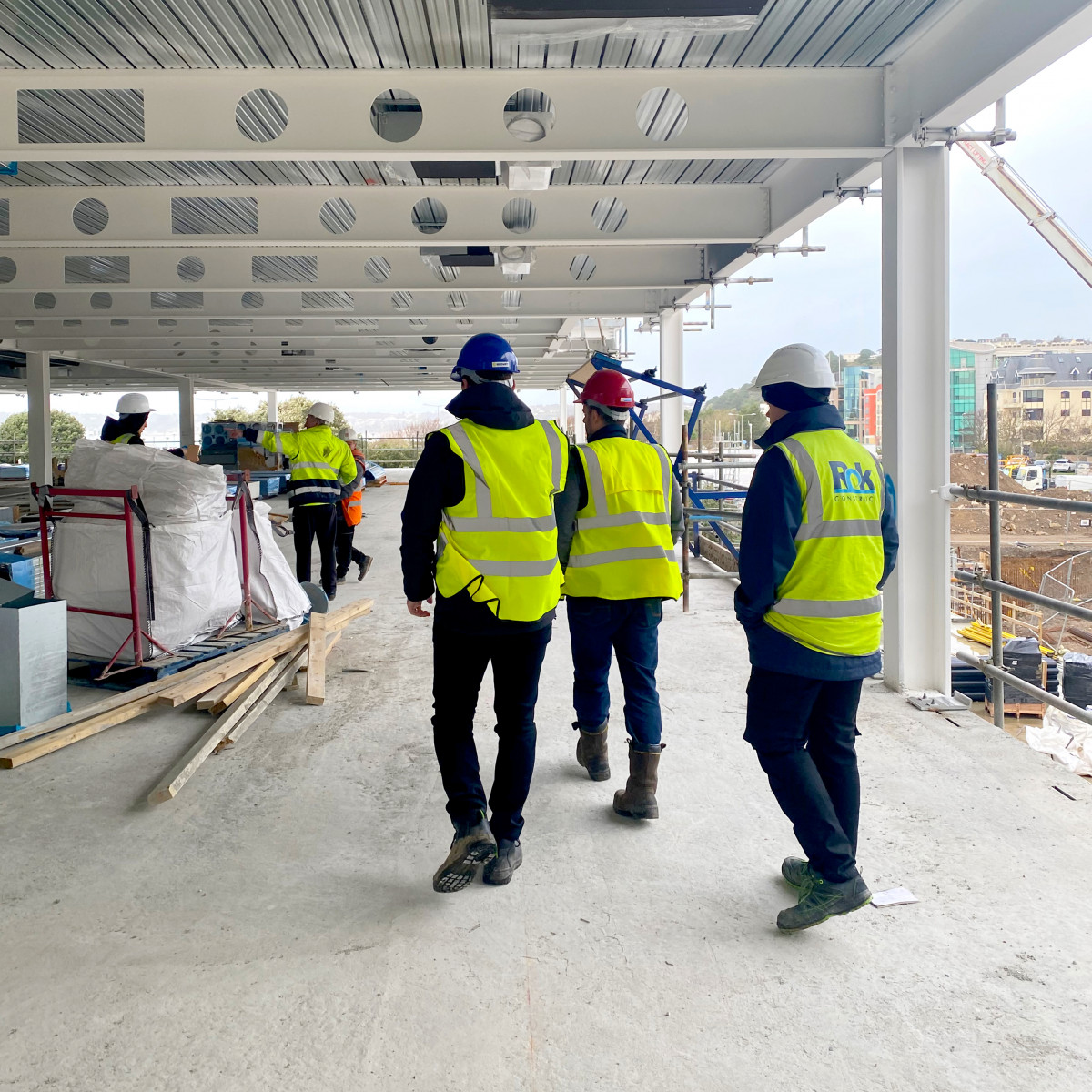 Eight Highlands students on work placements with Rok