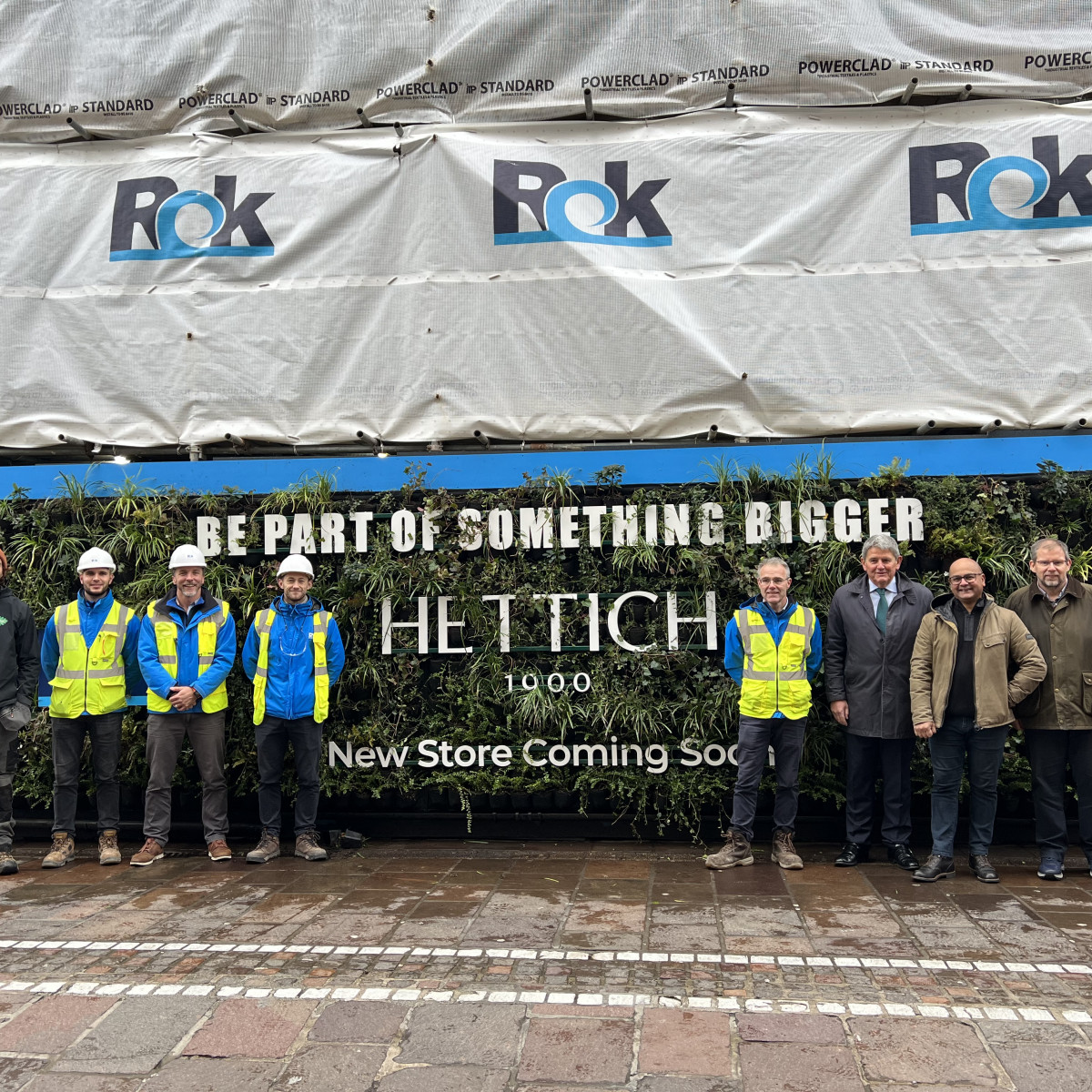 Green wall planting at Hettich